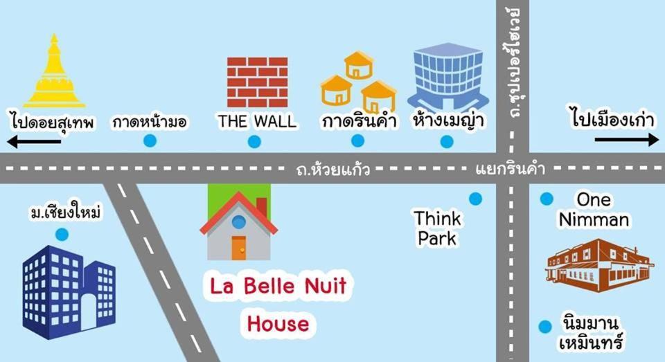 La Belle Nuit House Hostel Chiang Mai Exterior foto